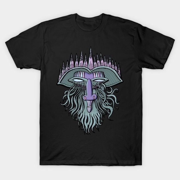 face of a great sage with a crown T-Shirt by duxpavlic